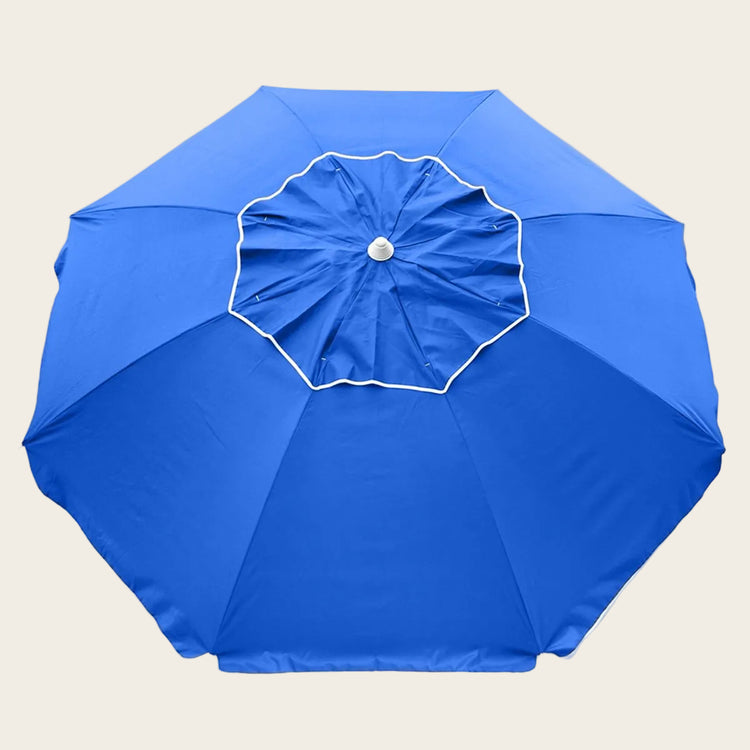 Beachcomber 210cm Beach Umbrella - Royal blue, solid canopy