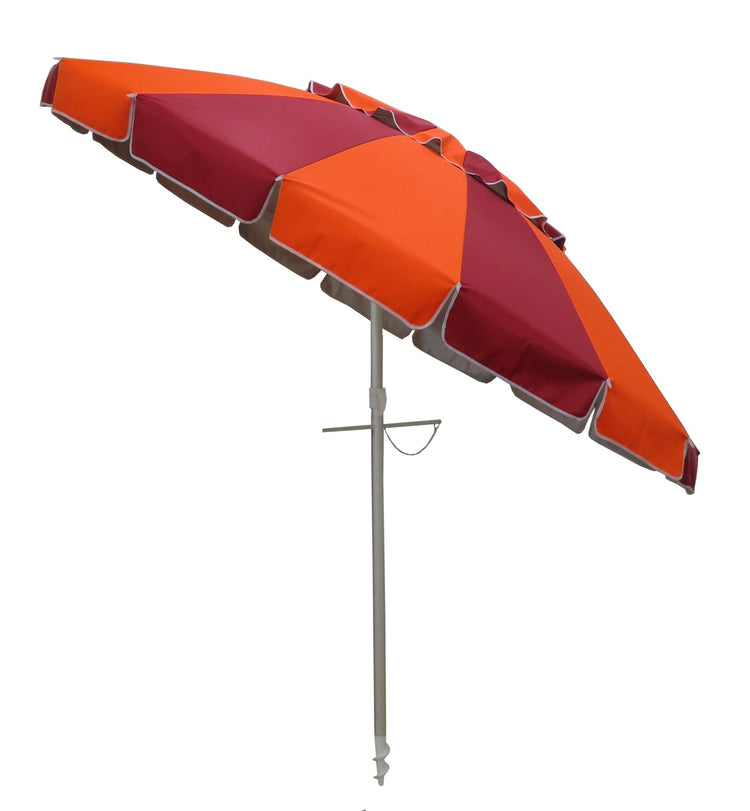 Carnivale 240cm Beach Umbrella - Orange & Red - Beachkit