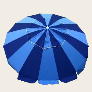 Carnivale 240cm Beach Umbrella - Royal & Navy panels