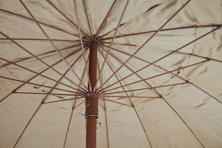 240cm shade canopy raffia thatch umbrella with wind-vented top and durable frame