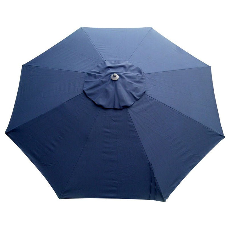 Navy blue 275cm market umbrella replacement canopy for garden and deck umbrellas