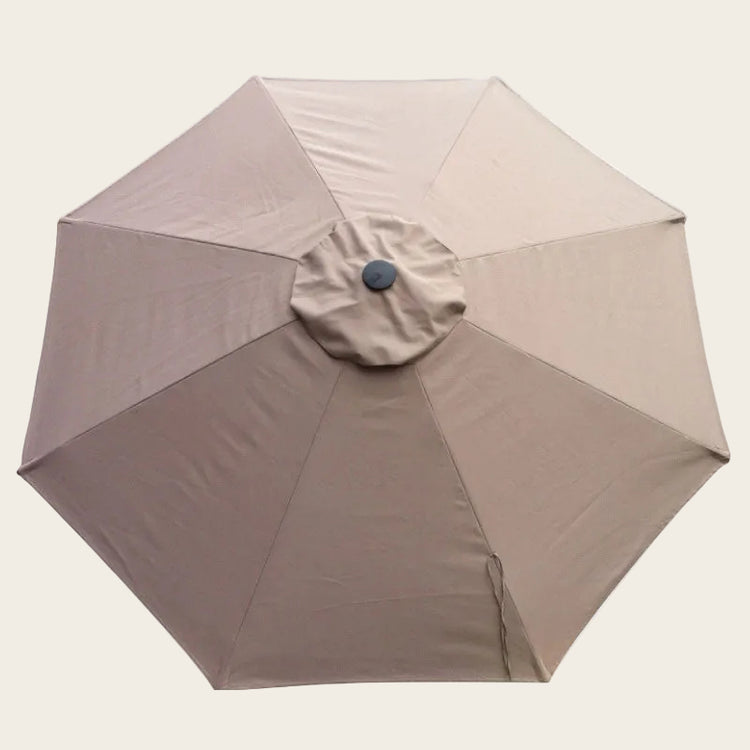 335cm market umbrella replacement canopy in sandstone color, wind vented poly-canvas fabric