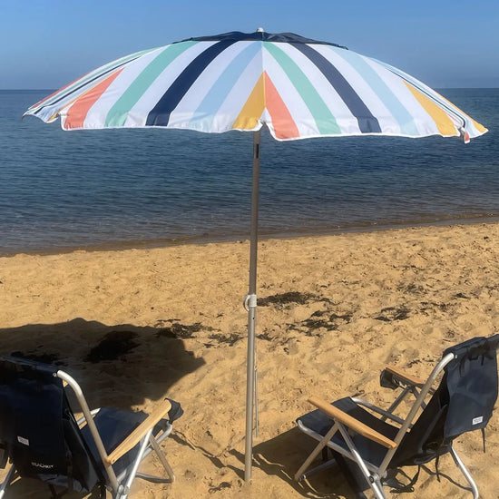 Daytripper MultiStripe Summer '25 - Beachkit Beach Umbrella