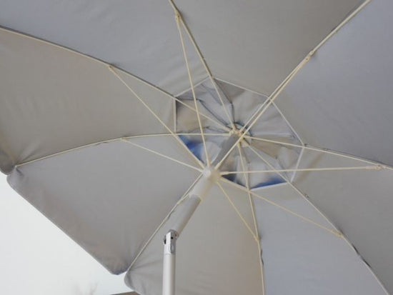 FIESTA - Royal/Turquoise Panel 185cm beach umbrella - Beachkit
