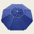 Beachcomber 210cm Beach Umbrella - Navy, solid canopy