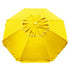 Beachcomber 210cm Beach Umbrella - Yellow, solid canopy with twist anchoring system