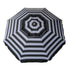 Daytripper 210cm Beach Umbrella - Black & White stripe