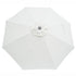 Vanilla white 275cm market umbrella replacement canopy for garden and deck umbrellas